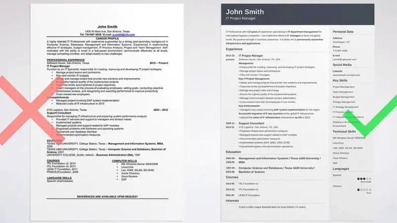 Sites para criar currículo online Exemplos de currículos tradicionais e currículos que se destacam