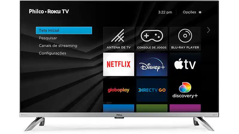 imagem de uma smart tv 32 polegadas da Philco