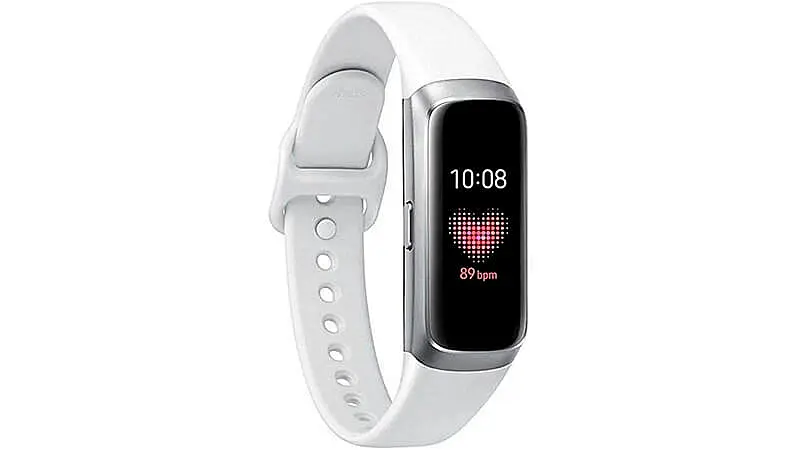 imagem de uma Smartband Galaxy Fit na cor branca