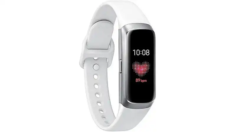 imagem de uma Smartband Galaxy Fit na cor branca