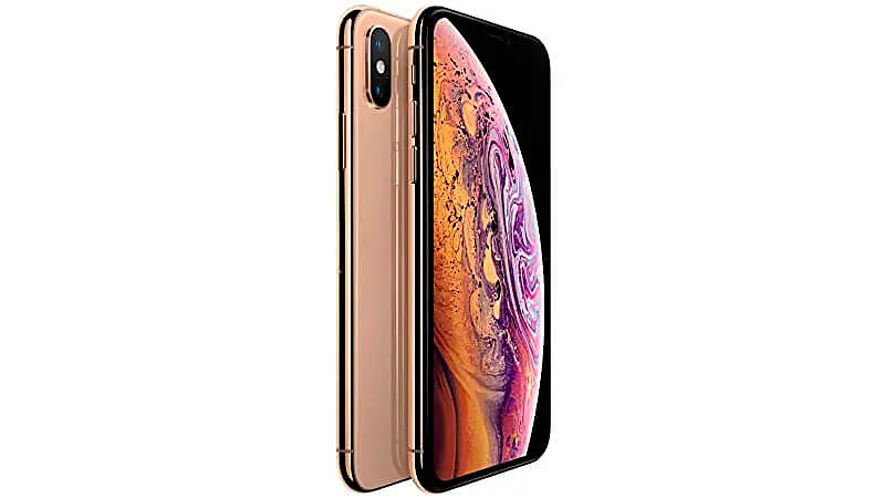 imagem da parte frontal e traseira de um iPhone XS