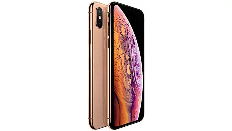 imagem da parte frontal e traseira de um iPhone XS