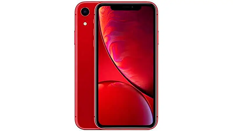 imagem de um iPhone XR na cor vermelha