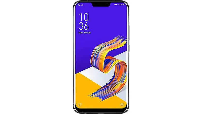 imagem que mostra a parte frontal de um Asus Zenfone 5