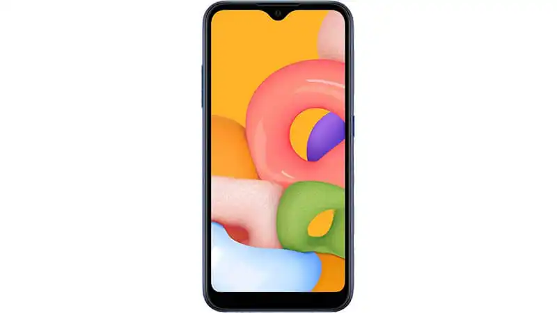 imagem de um smartphone Samsung Galaxy A01