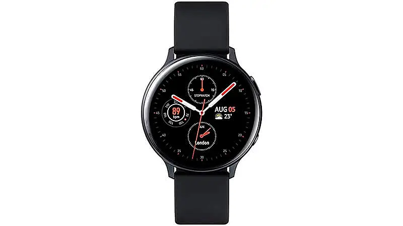 imagem de um smartwatch Samsung Galaxy Watch na cor preta