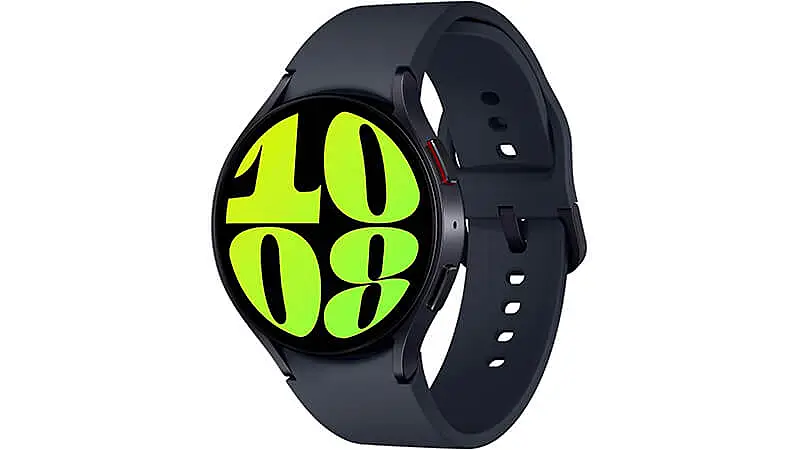 imagem de um smartwatch Samsung Galaxy Watch 6 na cor grafite