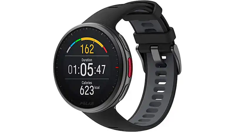 Smartwatch com GPS Polar Vantage imagem de um smartwatch Polar Vantage V2 na cor preta