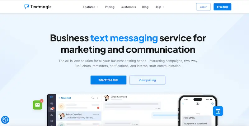 Text Magic website