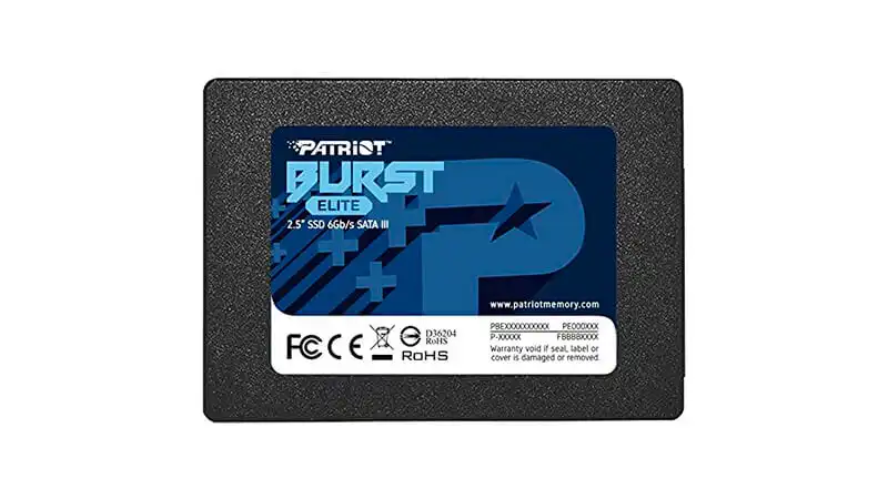 imagem de um ssd de 120GB da Patriot