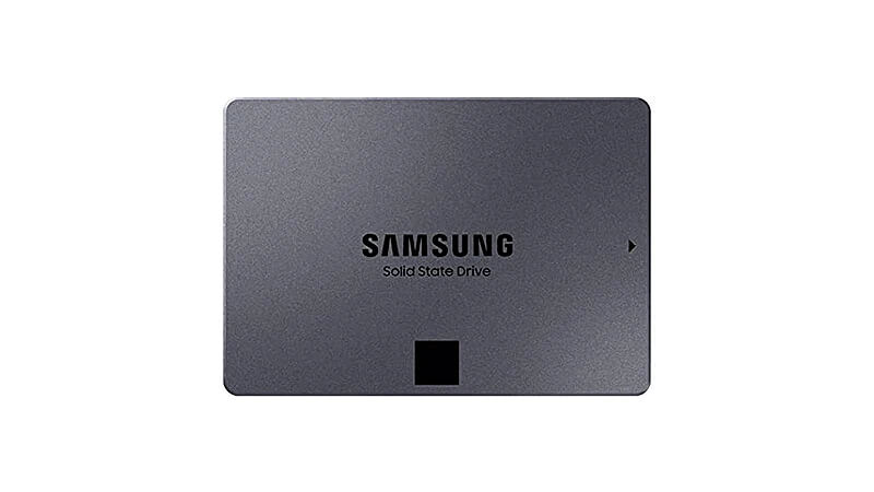 imagem de um ssd para notebook Samsung QVO na cor cinza