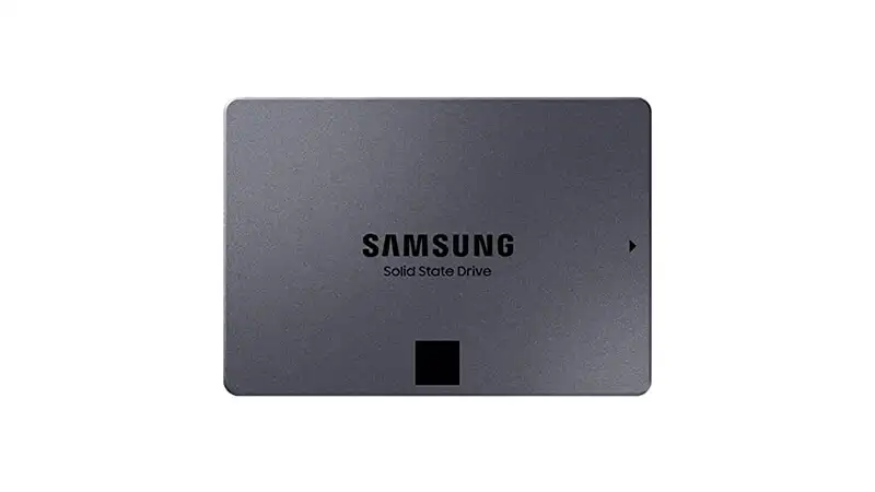 SSD para Notebook Samsung imagem de um ssd para notebook Samsung QVO na cor cinza