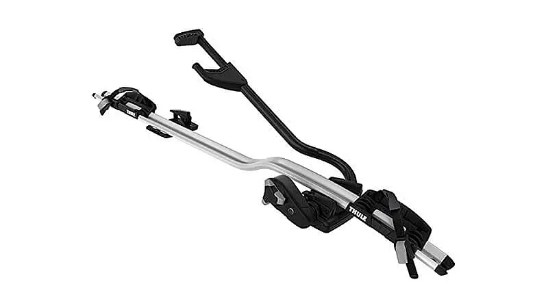 imagem de um suporte de bicicleta para carros ProRide na cor prata e preta