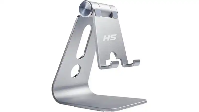 imagem de um suporte para tablet de alumínio da HS Acessório