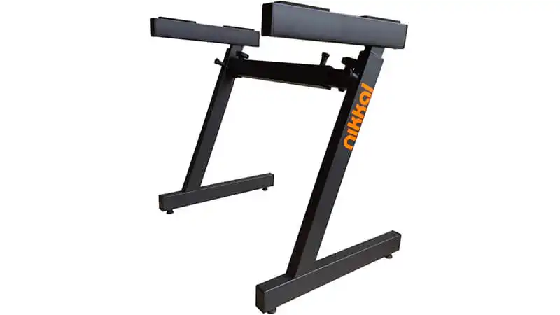 Suporte para Teclado Nikkal imagem de um suporte para teclado da Nikkal em formato de Z