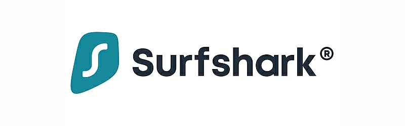 Banner com a logo do Surfshark VPN