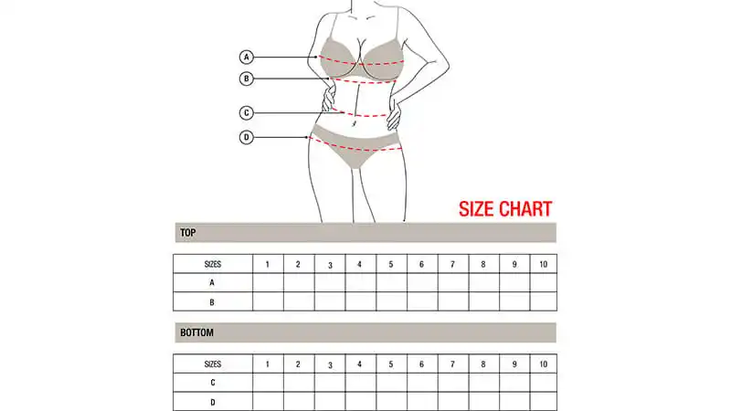tabela de medidas tabela de medidas para roupas intimas femininas