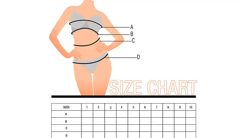 tabela de medidas exemplo de tabela de medidas para roupas intimas femininas