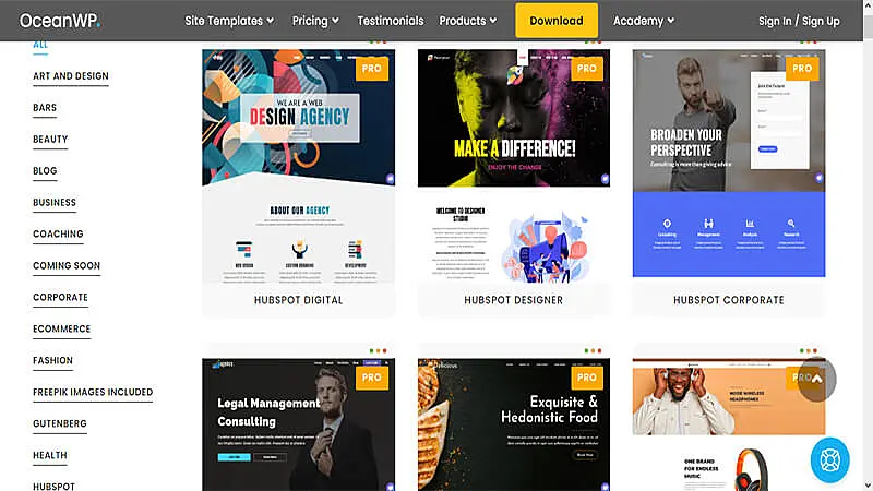 Temas WordPress OceanWP