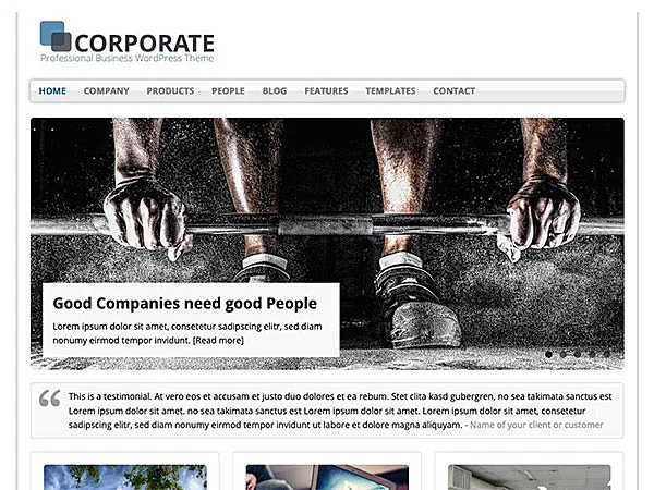 Template de site MH Corporate