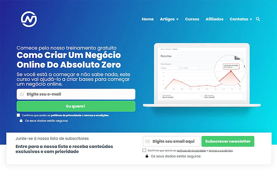 Template de site WP Avenger