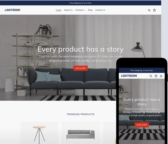 Template de site Debut