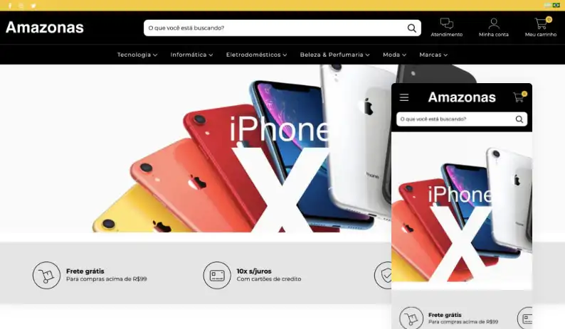 Template de site Amazonas