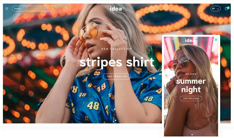 Template de site Idea