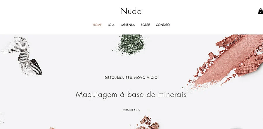 Template de site Nude