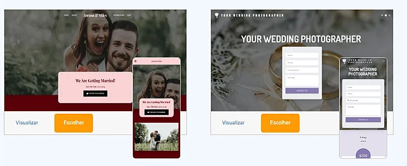 Template de site do Site123