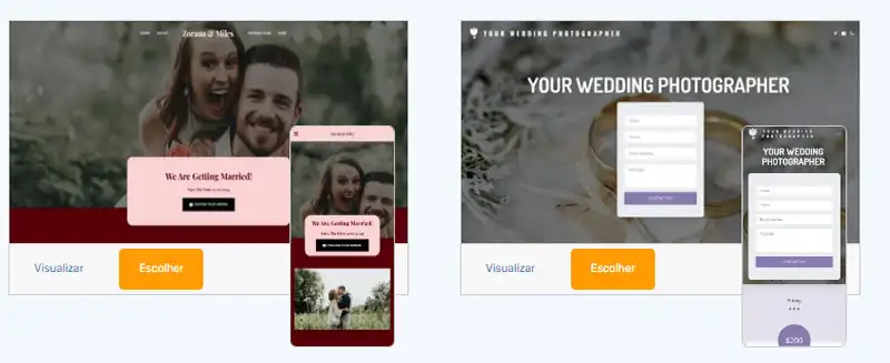 Template de site do Site123