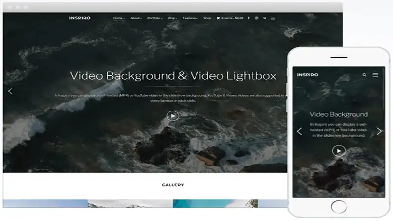 Template de site Inspiro