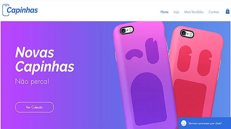 Template de site Capinhas