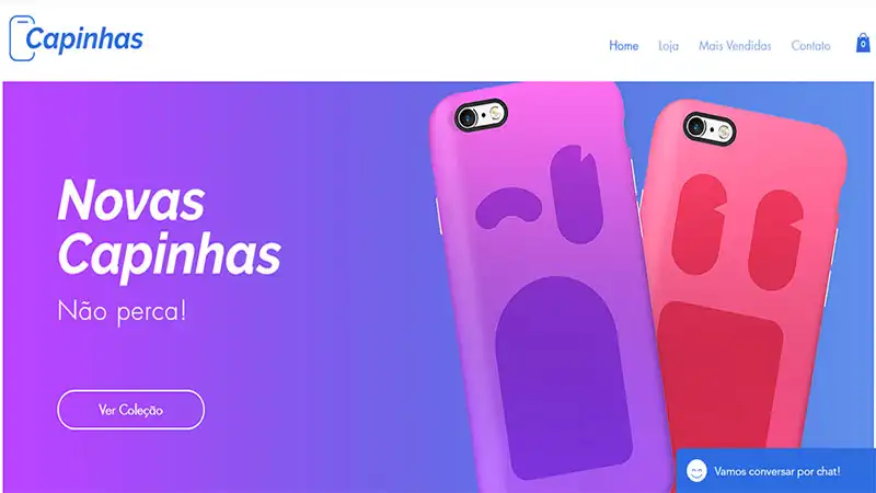 Template de site Capinhas