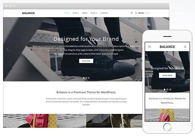 Template de site Balance