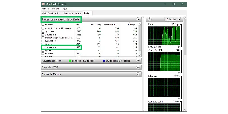 Monitor de recursos print screen