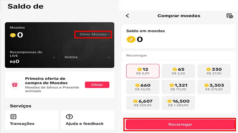 Captura de tela do TikTok