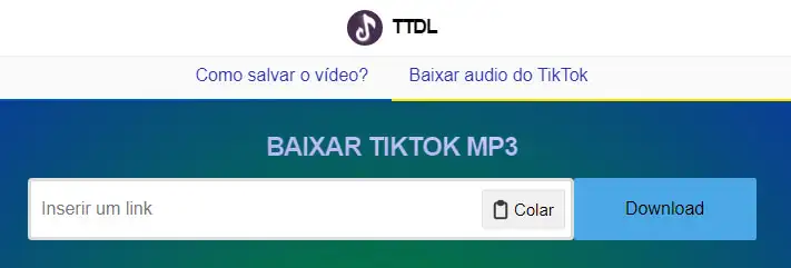 Captura de tela do TTDL