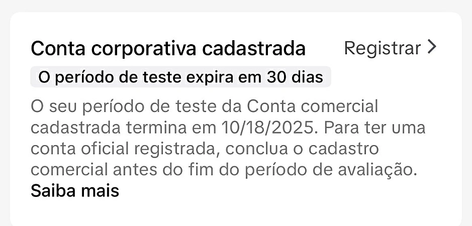 Captura de tela do TikTok