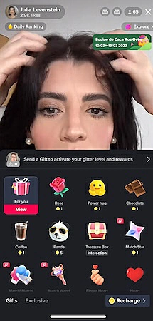 TikTok live stream