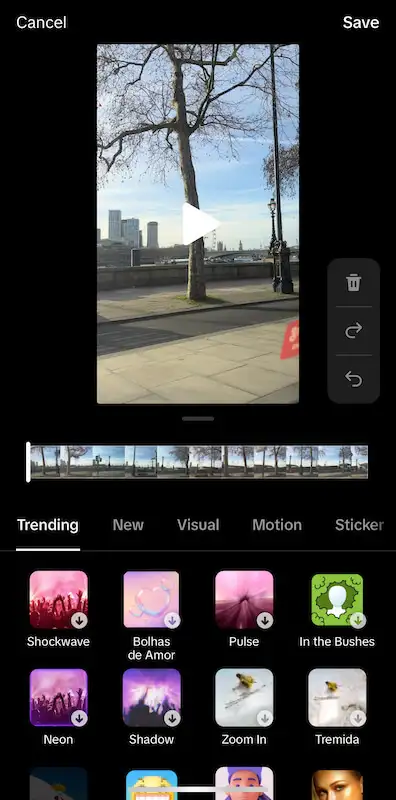 TikTok effects