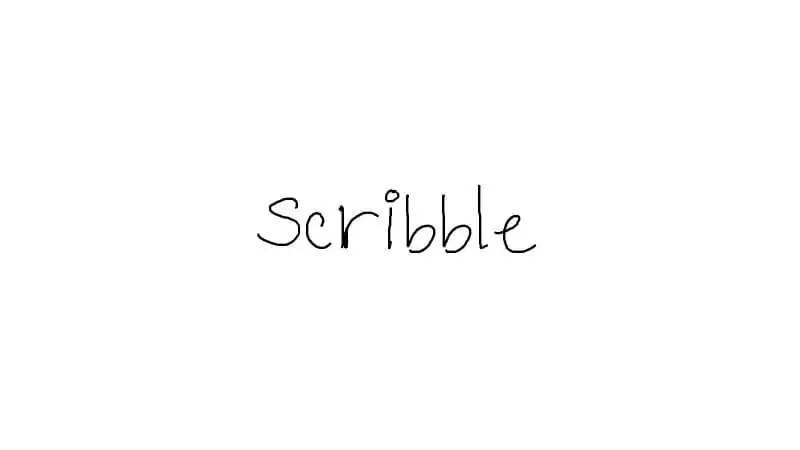 Letra Scribble