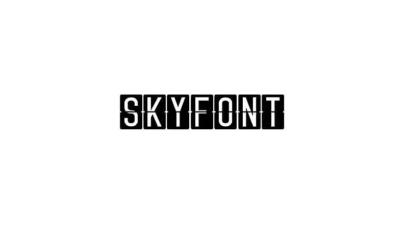 Letra Skyfont
