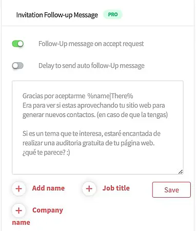 Automatizar mensaje de seguimiento en LinkedIn con ScrabIn