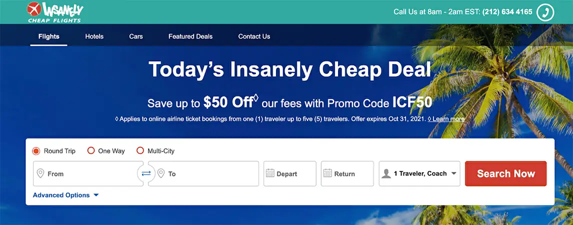 InsanelyCheapFlights InsanelyCheapFlights page