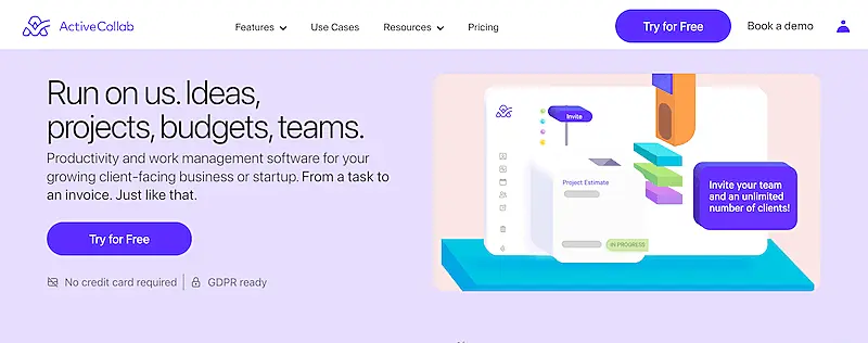 Active Collabe website home page