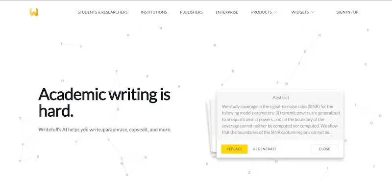 Writefull home page