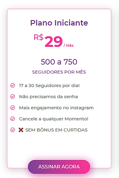 Planos Iniciante Agênciagram