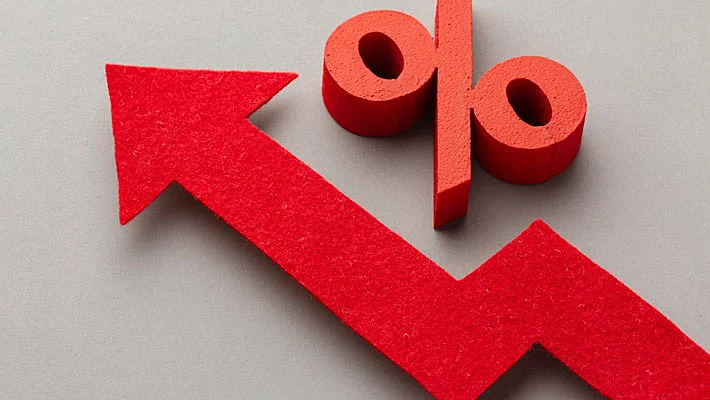 Foto de un gráfico de percentaje creciente