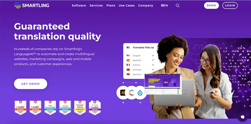 Smartling home page